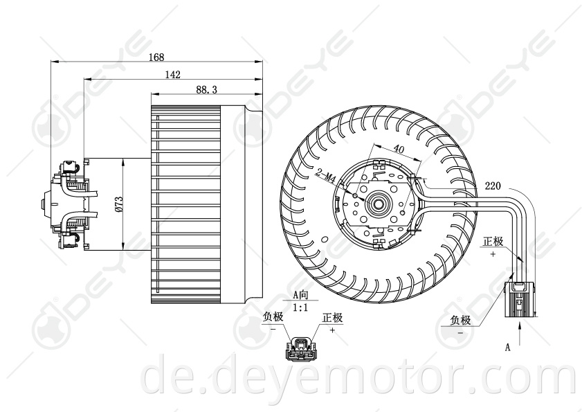 9171479 31320393-7 Autoteilegebläsermotor für Volvo S60, S80, V70, XC70, XC90